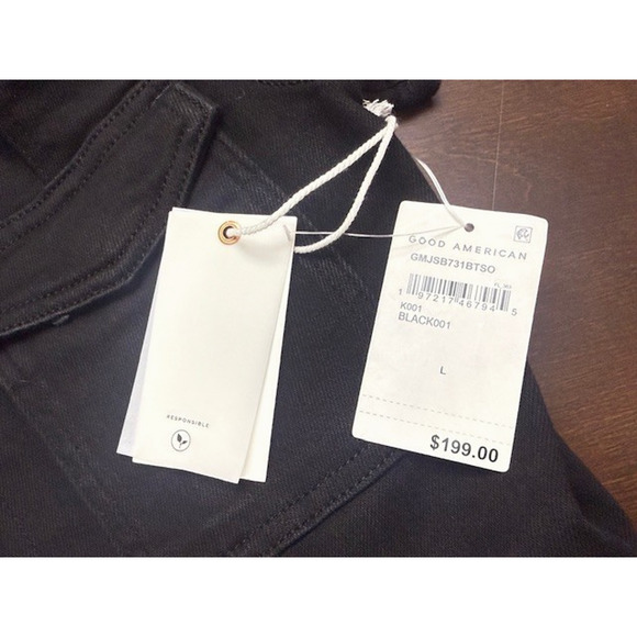 Good American Jumpsuit Women Large Black Fit For Success Bootcut NEW W/TAGS $199 - Picture 6 of 11